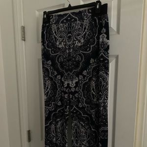 INC Wide leg soft pant paisley like print